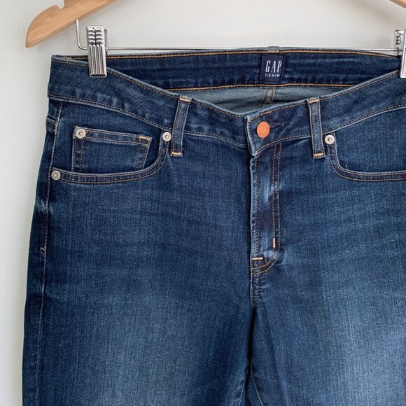 Gap Mid Rise Curvy True Skinny Jeans Dark Indigo 32 / 14 - Picture 8 of 11